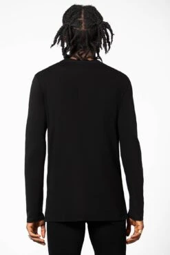 Cyrus Slashed Long Sleeve Top -Killstar Store CYRUS SLASHED LONG SLEEVE TOP M D