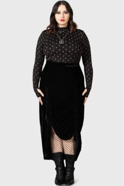 Daldina Midi Skirt [PLUS] -Killstar Store DALDINA MIDI SKIRT PLUS W D 176da6e8 3337 4015 9d80 299d0b9ba0ca