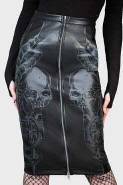 Darkest Myth Pencil Skirt -Killstar Store DARKEST MYHT PENCIL SKIRT W d