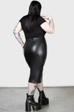 Darkest Myth Pencil Skirt [PLUS] -Killstar Store DARKEST MYTH PENCIL SKIRT PLUS W F