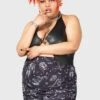 Dazed Skull Mini Skirt [PLUS] -Killstar Store DAZED SKULL MINI SKIRT PLUS W B