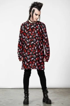 Demoniac Long Sleeve Top 12 Demoniac Long Sleeve Top -Killstar Store DEMONIAC SWEATSHIRT M D