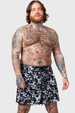 Denarian's Coin Swim Shorts [PLUS] -Killstar Store DENARIANS COIN SWIM SHORTS PLUS M E