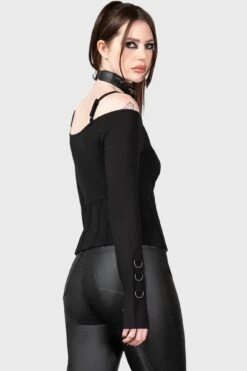 Desolate Cold Shoulder Top 9 Desolate Cold Shoulder Top -Killstar Store DESOLATE COLD SHOULDER TOP W E