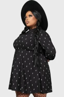 Detest Babydoll Mini Dress [PLUS] -Killstar Store DETEST BABYDOLL MINI DRESS PLUS W E