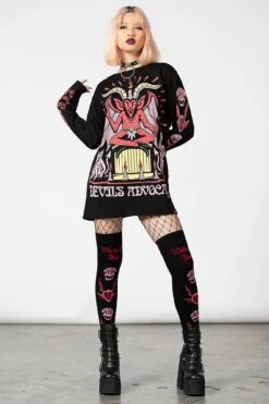 Devils Advocate Long Sleeve Top -Killstar Store DEVILS ADVOCATE LONG W C