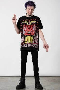 Devils Advocate T-Shirt -Killstar Store DEVILS ADVOCATE T SHIRT C
