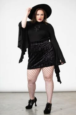 Doom Duchess Skirt [B] [PLUS] -Killstar Store DOOM DUCHESS SKIRT PLUS W D
