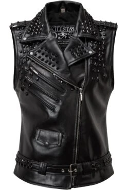 Doom Leather Vest [FAUX LEATHER] -Killstar Store DOOM LEATHER VEST