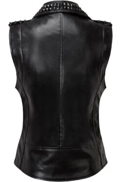 Doom Leather Vest [FAUX LEATHER] -Killstar Store DOOM LEATHER VEST G