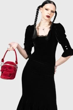 Dottie Dottie Velvet Top -Killstar Store DOTTIE DOTTIE VELVET TOP W F