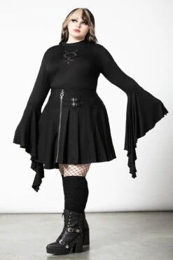 Elemental Eclipse Crop Top [PLUS] -Killstar Store ELEMENTAL ECLIPSE CROP TOP PLUS W E