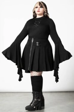 Elemental Eclipse Crop Top [PLUS] -Killstar Store ELEMENTAL ECLIPSE CROP TOP PLUS W F