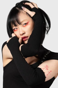 Elvyne Gloves -Killstar Store ELVYNE GLOVES W D