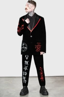 Enthroned Suit Trousers -Killstar Store ENTHRONED SUIT TROUSERS MENS D