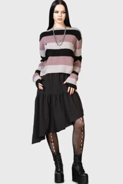 Evenfall Knit Sweater -Killstar Store EVENFALL KNIT SWEATER W E