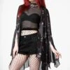 Fairy Moss Mesh Cover Up 1 Fairy Moss Mesh Cover Up -Killstar Store FAIRY MOSS MESH COVERUP W B