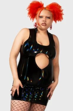 Famed And Iconic Dress [PLUS] -Killstar Store FAMED AND ICONIC THUNDER DRESS PLUS W D