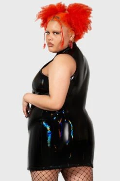 Famed And Iconic Dress [PLUS] -Killstar Store FAMED AND ICONIC THUNDER DRESS PLUS W F