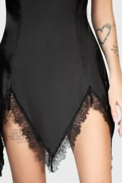 Fatal Farewell Slip Dress [B] -Killstar Store FATAL FAREWELL DRESS W D