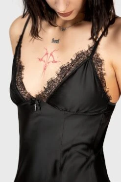 Fatal Farewell Slip Dress [B] -Killstar Store FATAL FAREWELL DRESS W E