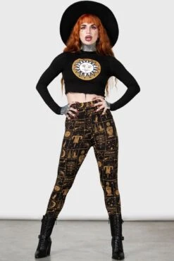 Folk Horror Leggings 8 Folk Horror Leggings -Killstar Store FOLK HORROR LEGGINGS W D