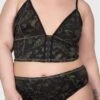 Forest Lush Bralet [PLUS] -Killstar Store FOREST LUSH BRALET PLUS W B