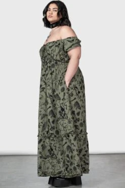 Forestine Maxi Dress [PLUS] -Killstar Store FORESTINE MAXI DRESS PLUS W E