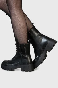 Future Nightmare Ankle Boots -Killstar Store FUTURE NIGHTMARE ANKLE BOOTS W E