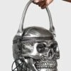 Grave Digger Skull Handbag [GUNMETAL]