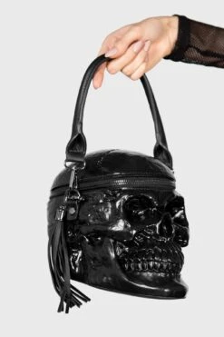 Grave Digger Skull Handbag [B] -Killstar Store GRAVE DIGGER SKULL HANDBAG W C