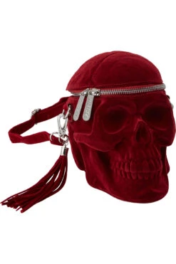 Grave Digger Skull Handbag [BLOOD] -Killstar Store GRAVEDIGGER HANDBAG BLOODVELVET