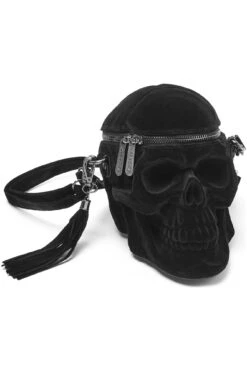 Grave Digger Skull Handbag [VELVET] -Killstar Store GRAVEDIGGER VELVET HANDBAG