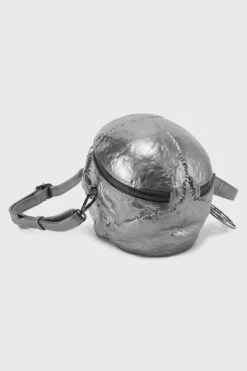 Grave Digger Skull Handbag [GUNMETAL] -Killstar Store GravediggerBag GUNMETAL B