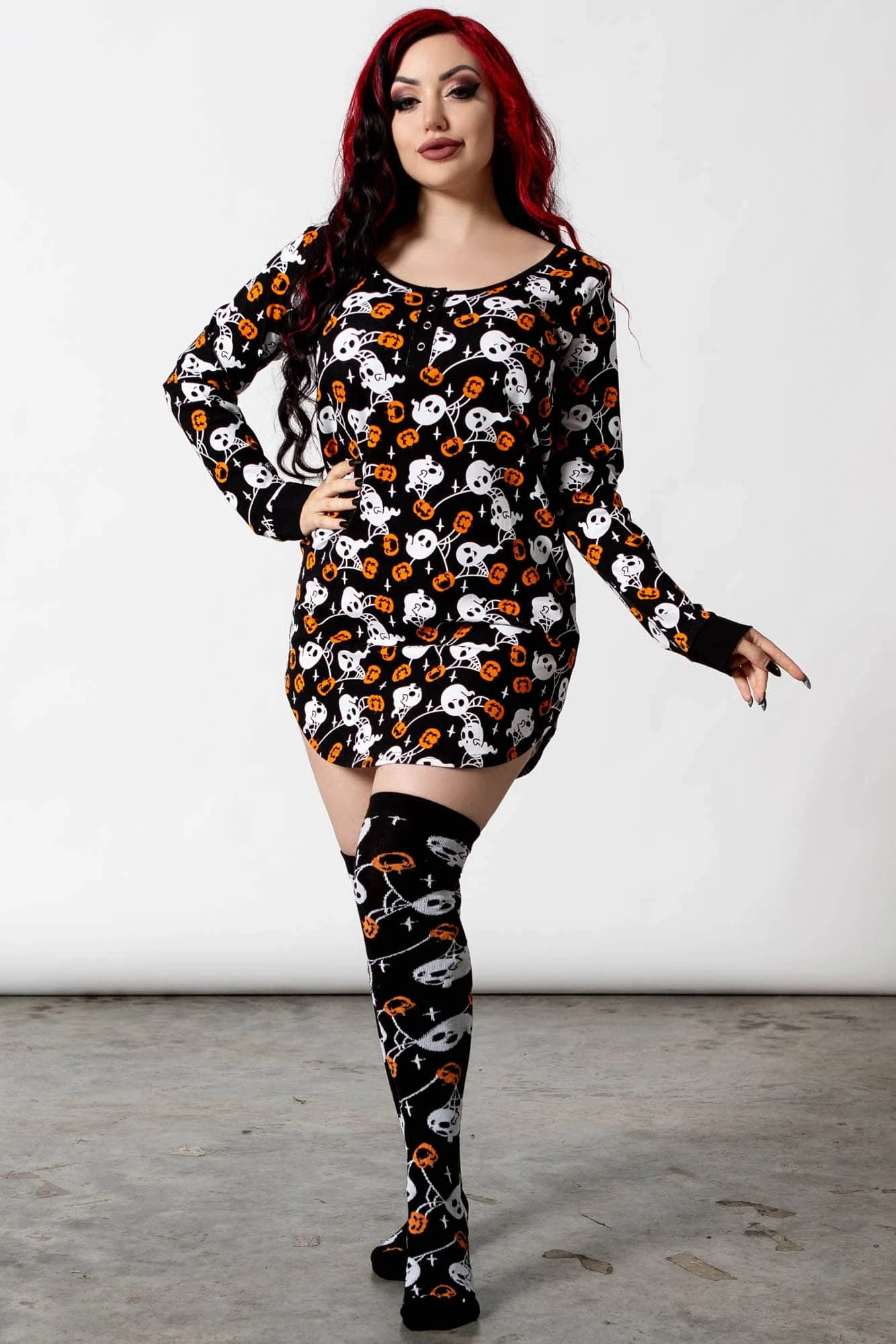 Haunted Pumpkin Lounge Dress 3 Haunted Pumpkin Lounge Dress