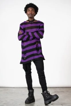 Hazed Out Knit Sweater -Killstar Store HAZED OUT KNIT SWEATER M C