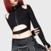 Helix Hexx Top 1 Helix Hexx Top -Killstar Store HELIX HEXX TOP W B