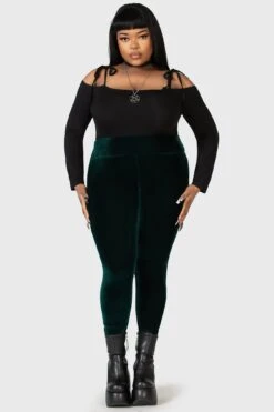 Hematite Leggings [EMERALD] [PLUS]