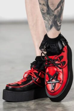 Hexellent Creepers [BLACK/RED] -Killstar Store HEXCELLENT CREEPERS BLACK RED D