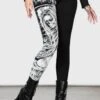 Horned God Leggings -Killstar Store HORNED GOD LEGGINGS W B
