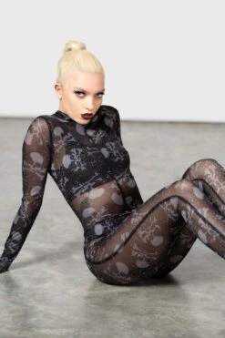 Horrorland Catsuit -Killstar Store HORRORLAND CATSUIT W F