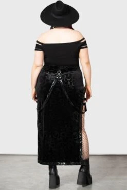 Ice N Fire Skirt [PLUS] -Killstar Store ICE N FIRE MAXI SKIRT PLUS W E