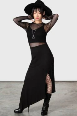 Ilayda Midi Skirt -Killstar Store ILAYDA MIDI SKIRT W D
