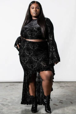 Incarnate Lace-Up Top [PLUS] -Killstar Store INCARNATE LACE UP TOP PLUS E