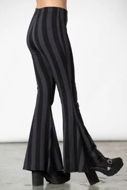 Inferno Room Flares [GREY STRIPE] -Killstar Store INFERNO FLARES GREY W C