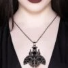 Insecta Morte Necklace [S] -Killstar Store INSECTA MORTE NECKLACE SILVER B