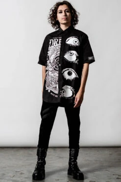 Insomnia Longline Shirt -Killstar Store INSOMNIA LONGLINE SHIRT MENS B