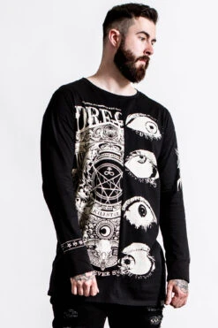 Insomnia Longline Split-Top 7 Insomnia Longline Split-Top -Killstar Store INSOMNIA LONGLINE SPLIT TOP MENS C