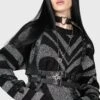 Libi Sweater [B] -Killstar Store LIBI SWEATER GREY W B
