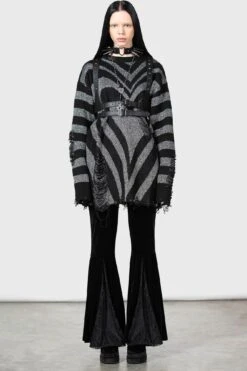 Libi Sweater [B] -Killstar Store LIBI SWEATER GREY W D